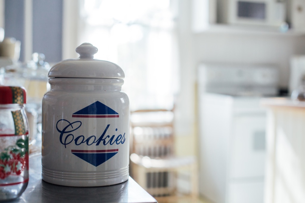 cookie jar in kitchen
