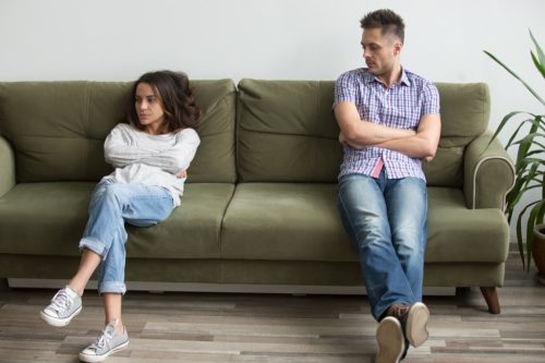 Couple is fighting, parent divorce