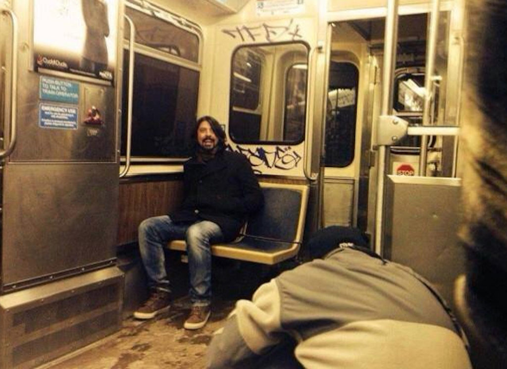 Dave Grohl Celebrities Using Public Transportation