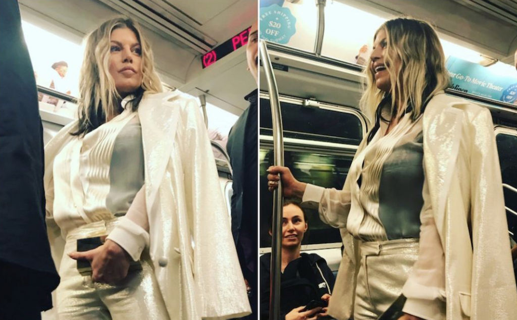 Fergie Celebrities Using Public Transportation