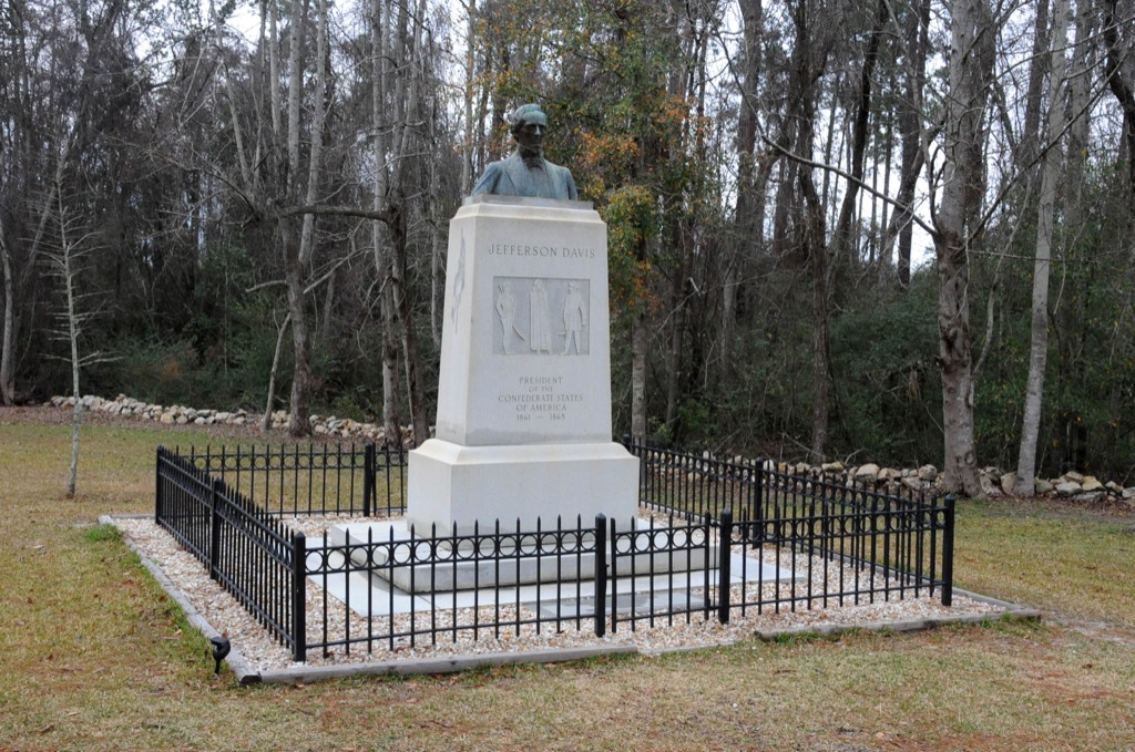jefferson davis memorial most historic location every state