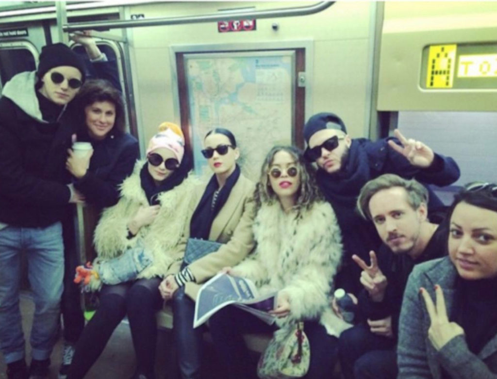 Katy Perry Celebrities Using Public Transportation
