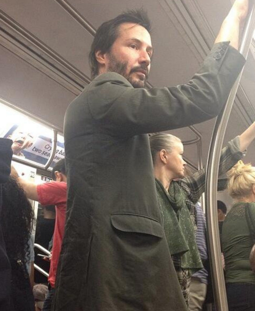 Keanu Reeves Celebrities Using Public Transportation