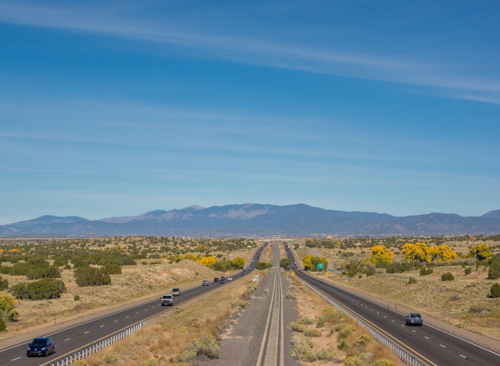 new mexico i25 busiest road every state