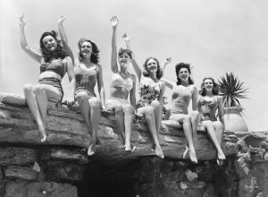 old bikini pictures, first bikini reaction