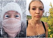 anastasiagav, who lives in Yakutia, posted photos that show off the extreme temperatures in this Siberian region.