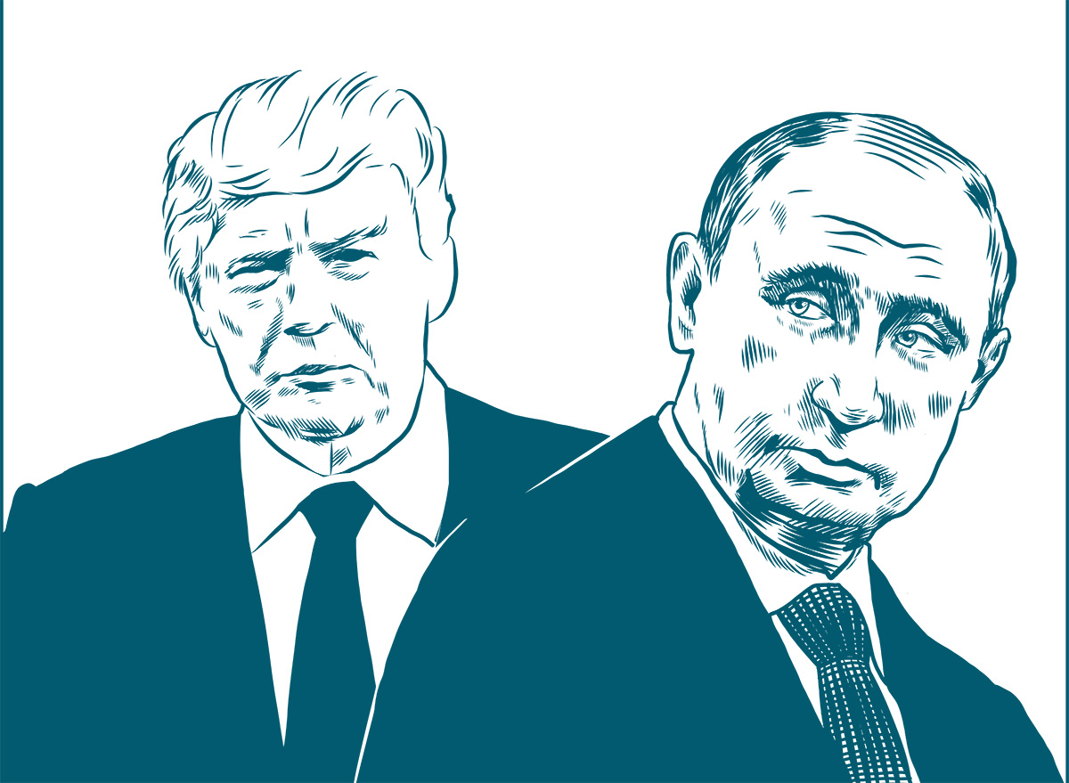Donald Trump and Vladimir Putin