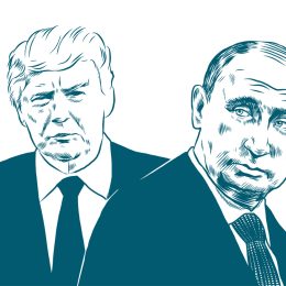 Donald Trump and Vladimir Putin