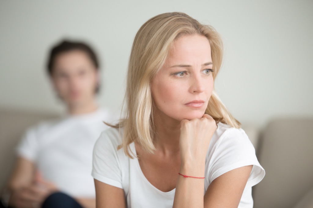 woman angry at man advice you should ignore over 40