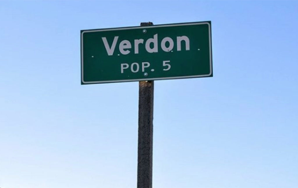 verdon sd 50 tiniest towns in the US