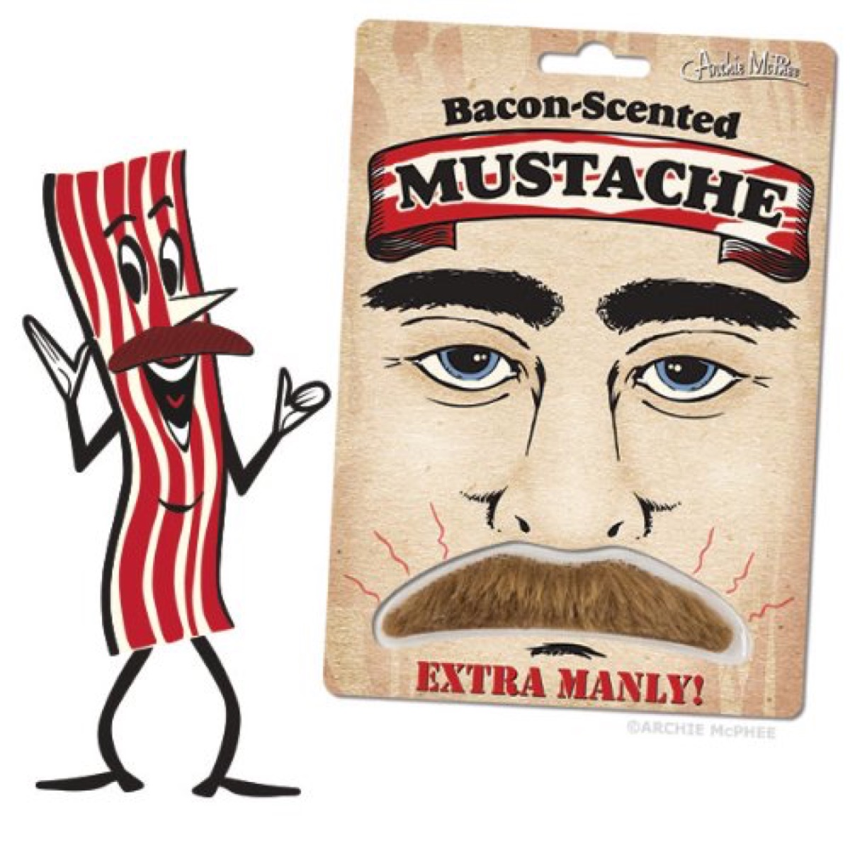 bacon mustache