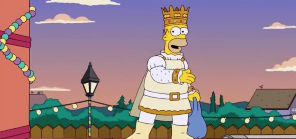 Homer king the simpsons