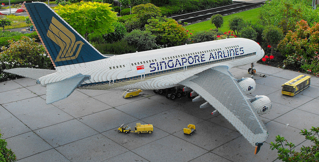 Airplane Made of Legos