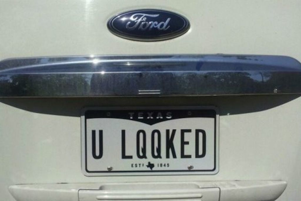 FUNNY VANITY PLATES