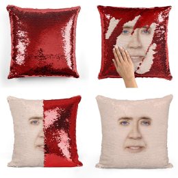 nic cage sequin pillow craziest Amazon products