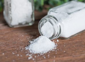 spilled salt shaker
