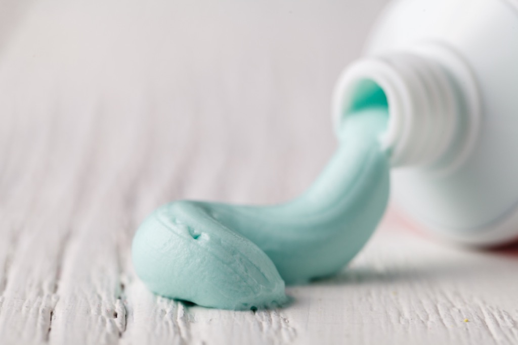 toothpaste, old school cleaning tips