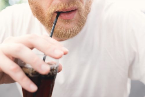 Red Haired Man Drinking Soda, things that would horrify your dentist