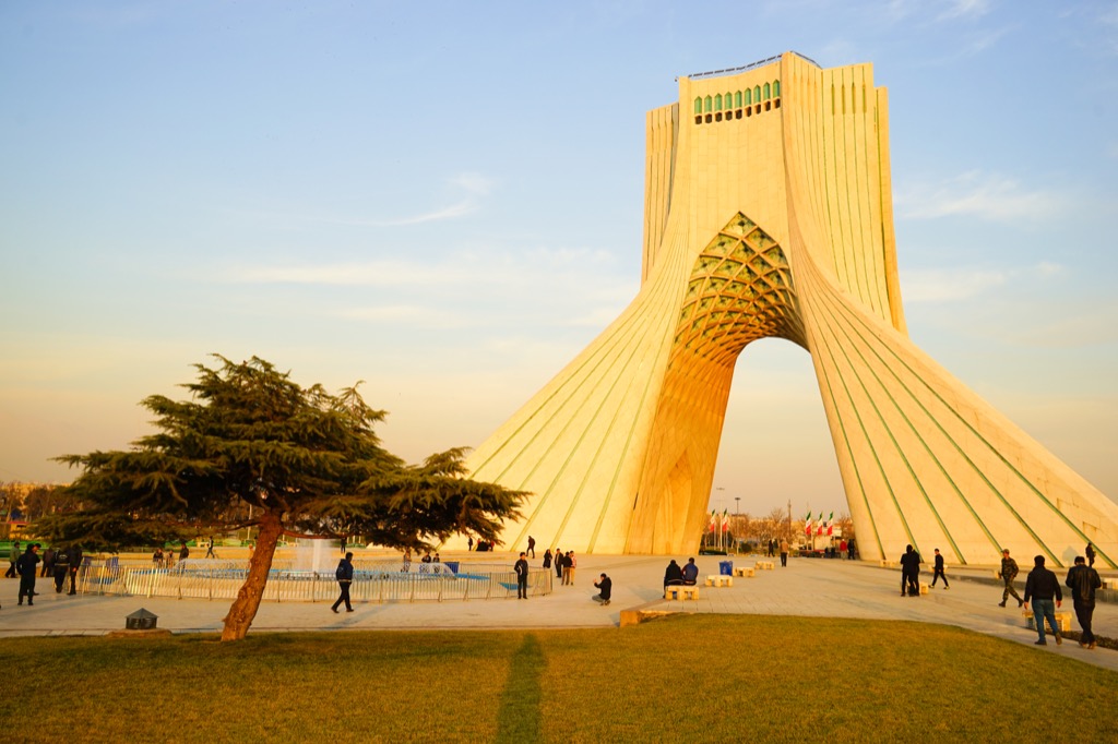 azadi tower in tehran iran