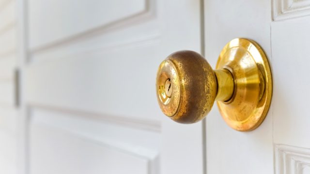 brass doorknob, signs your home is falling apart