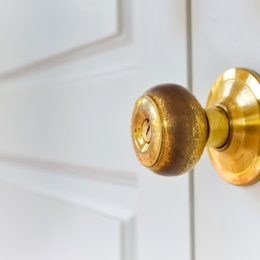 brass doorknob, signs your home is falling apart