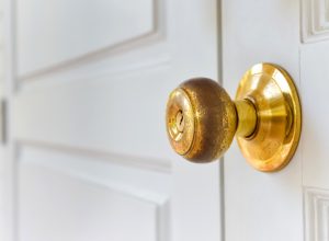 brass doorknob, signs your home is falling apart