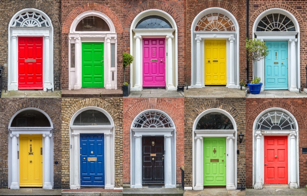 dublin's colorful doors