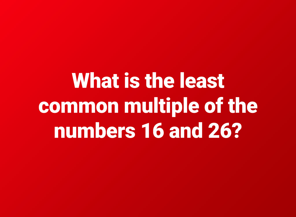 6th grade math common multiples