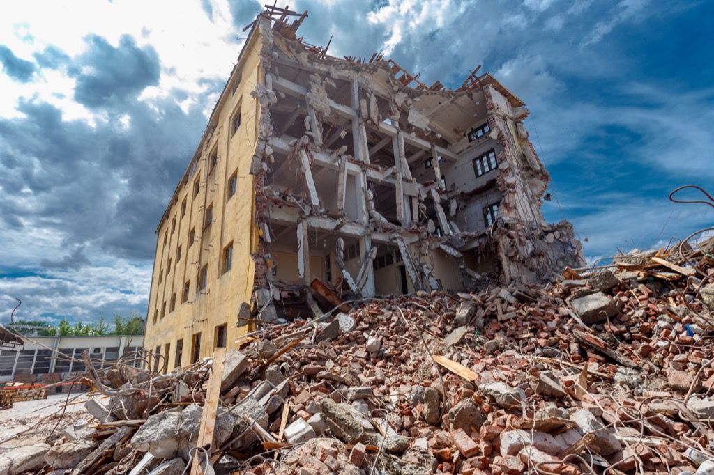 Earthquake aftermath in Japan