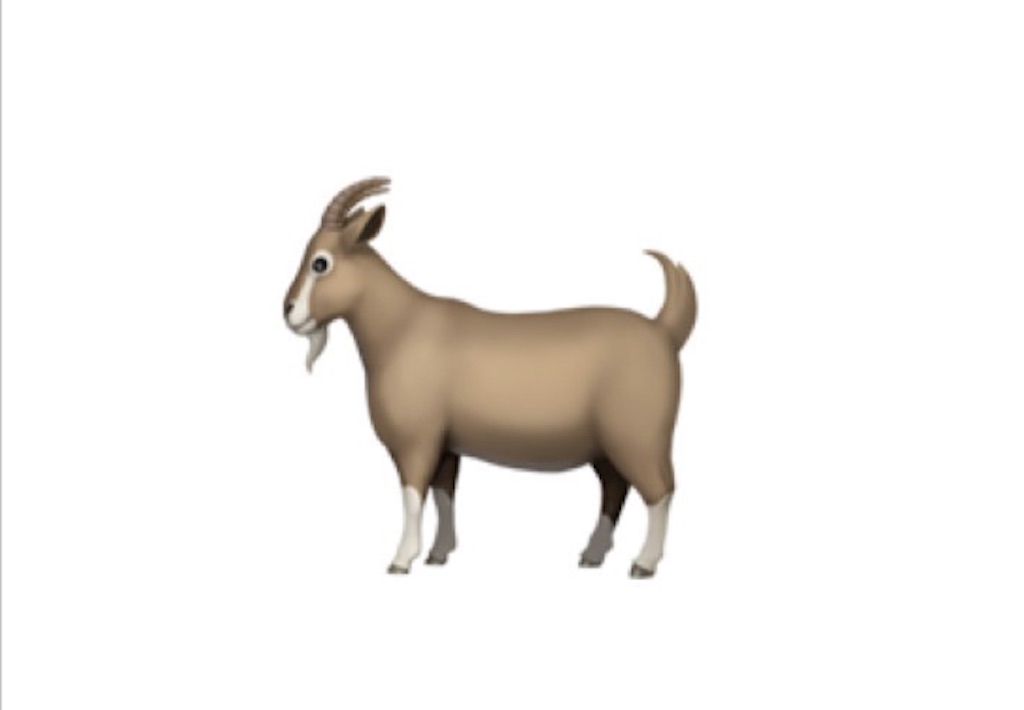 what does the goat emoji mean