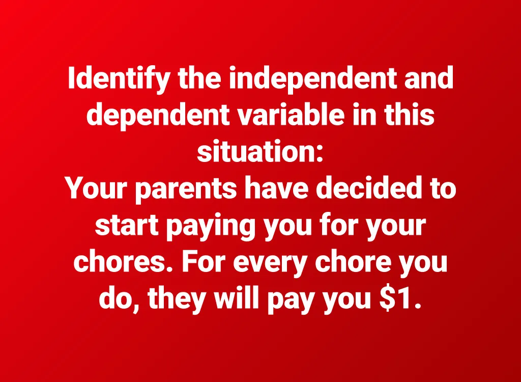 independent and independent variables