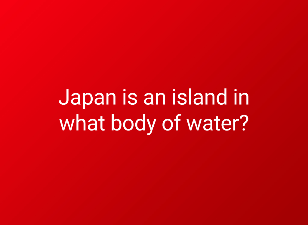 6th grade geogrpahy questions japan