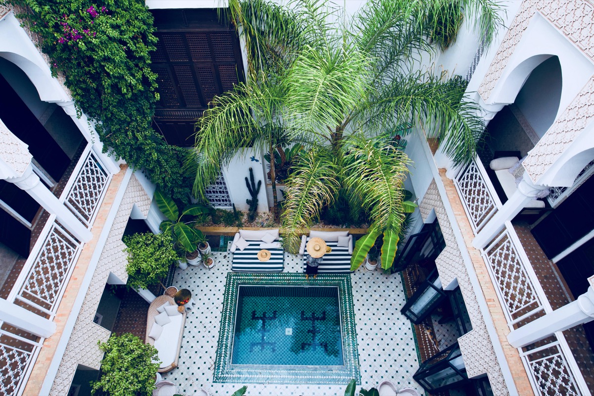 marrakesh Riad Yasmine courtyard pool