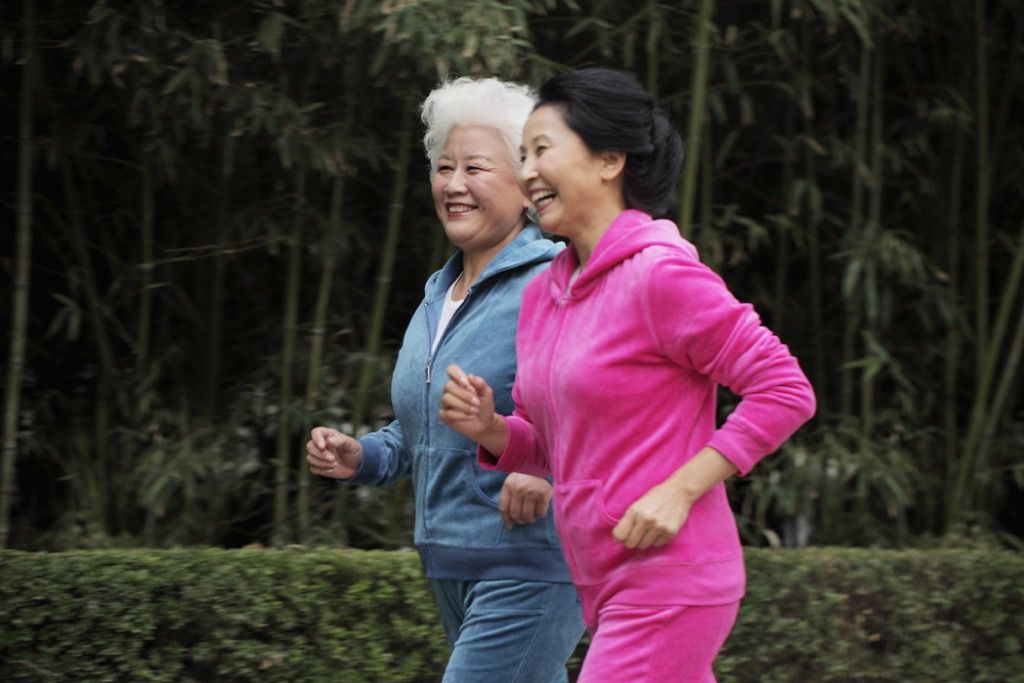 older women exercising