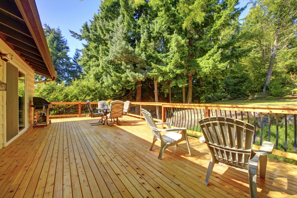 backyard deck home upgrades with best return