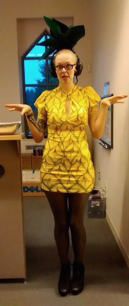 pineapple Halloween costume