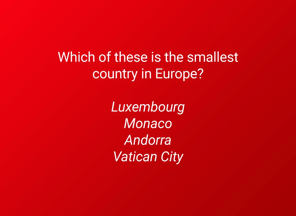 6th grade geography smallest country in europe