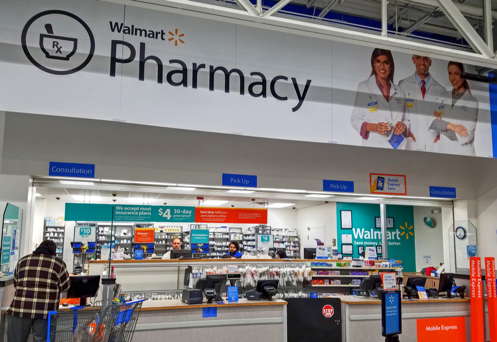Walmart Pharmacy counter