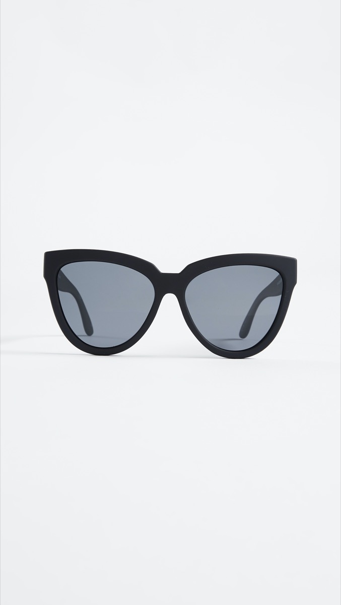 black sunglasses on white background