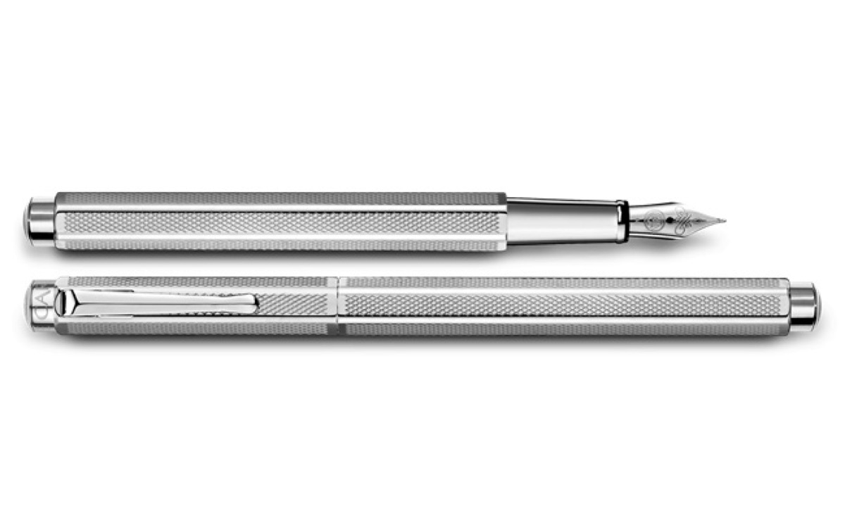 silver fountain pen