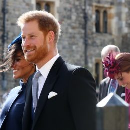 harry and meghan at eugenie wedding