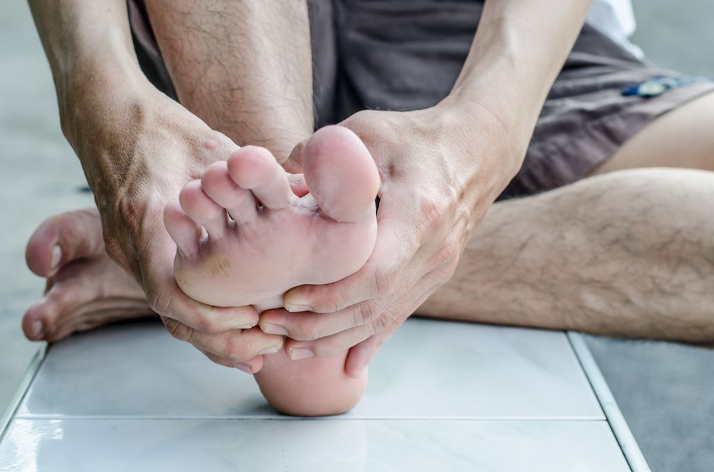 Man with Athlete's Foot Diseases That Affect Men