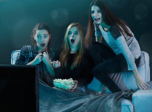 teens watching scary movie lies kids tell their parents