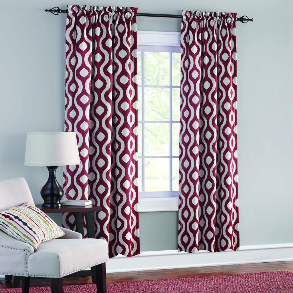 red and white walmart blackout curtains