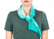 Woman Wearing Silk Scarf Clothing Choices Making You Look Older