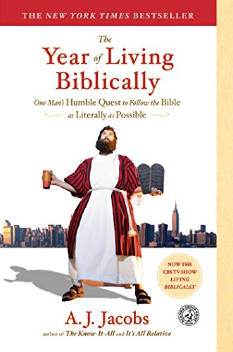 a year of living biblically 40 funny books