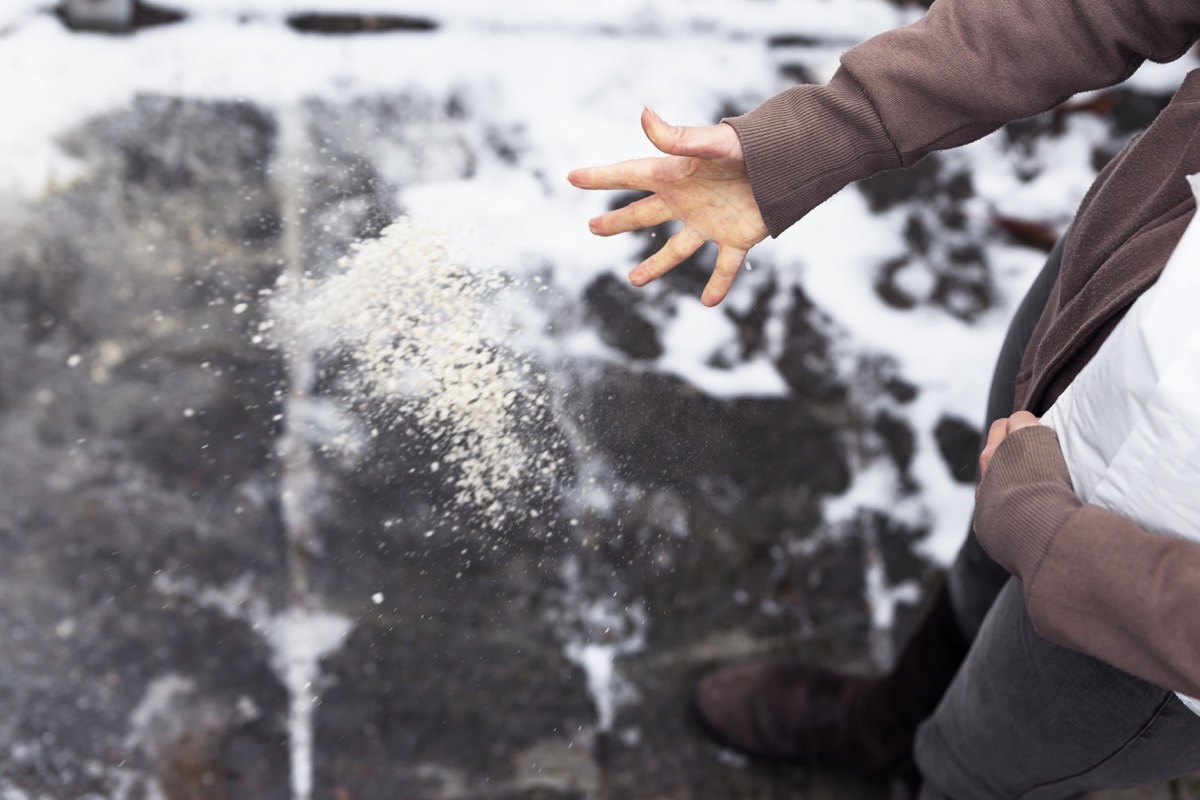 Driveway Salt for the Winter {How to Winterize a Home}