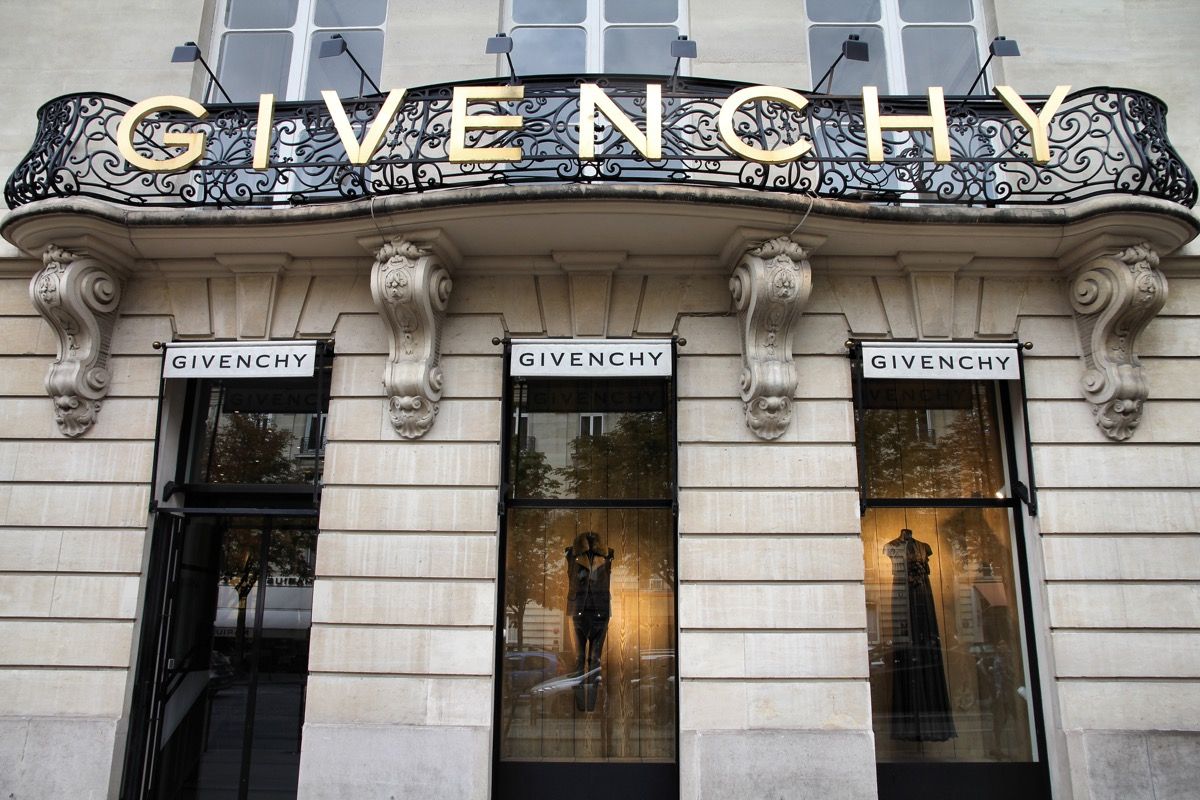 "Paris, France - July 21, 2011: Givenchy company headquarters and store on July 21, 2011 in Paris, France. Givenchy is a luxury brand owned by French conglomerate LVMH with $20.32bn EUR revenue for 2010."