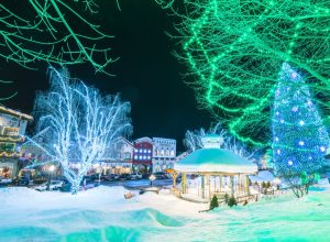 leavenworth washington christmas lights at night
