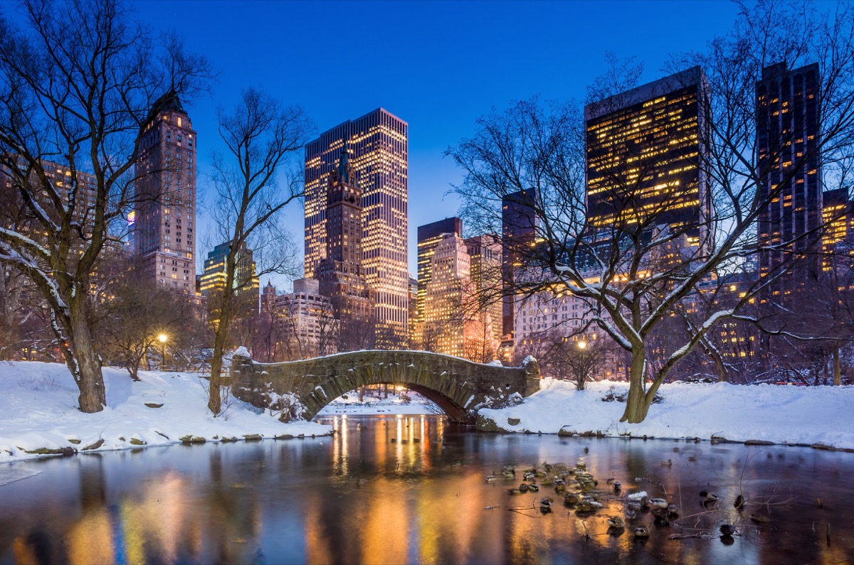 New York City White Christmas in America